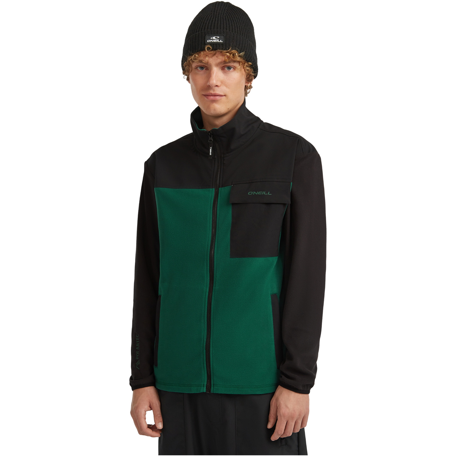 2025 O'Neill Hommes FWC' Peak Polartec Hyperfleece 2350131 - Emerald Envy Colour Block